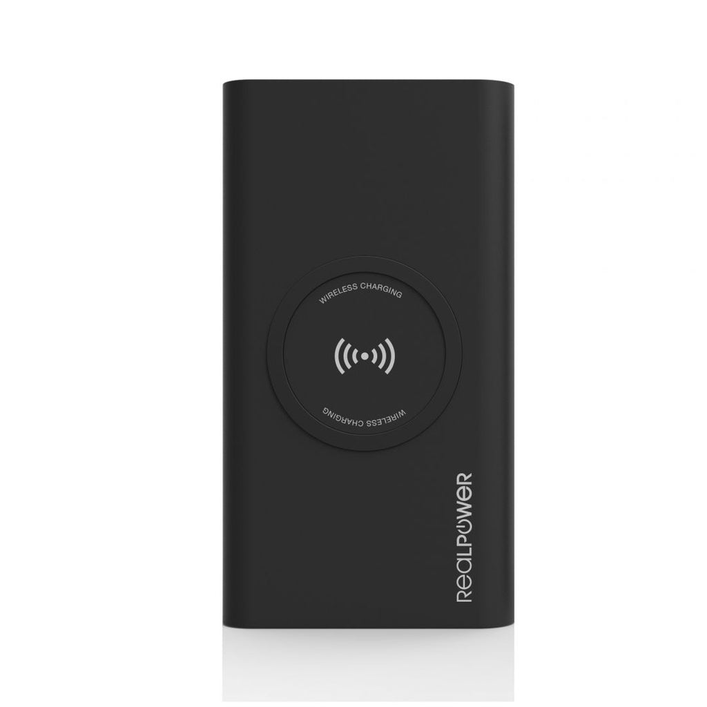 RealPower PB-8000 wireless 8,000 mAh power bank
